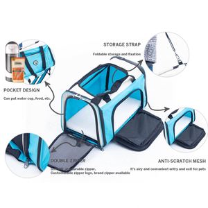 Bolsa de Transporte para Mascotas, Personalizable con Logotipo, Lados Suaves, Resistente, para Perros y Gatos, Cierre de Cremallera, Malla Transpirable, Gran Capacidad - Product Image 5