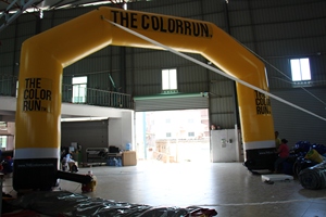 Hot Sale Waterproof Durable Inflatable Yellow Arch with Electric Inflation Over 12ft Tall for Outdoor Advertising Events - Product Image 5