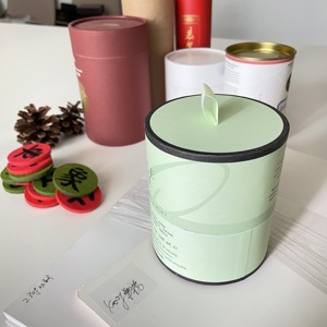 Custom Corrugated Tube Packaging Creative Food Packaging Glossy Lamination Embossing Recycled Materials Display <b>Folder</b> Box Type - Product Image 4