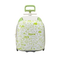 Valise pour enfants FELLCO - Compatible avion - Métal et PE - Pliable - Extension de rangement - Poignée télescopique - Pour garçons et filles