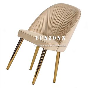 Cho thuê đồ dùng sự kiện: Ghế nhung, đồ nội thất hội trường tiệc cưới, ghế tiệc đã qua sử dụng, ghế vàng inox hiện đại - Product Image 4