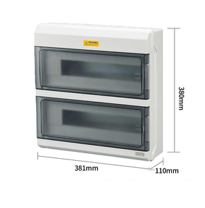 36 way Surface Mount IP66 Waterproof Distribution Box 4-36 Way Press-to-Open Minimalist Electrical Enclosure Only <b>empty</b> <b>boxes</b> - Product Image 2