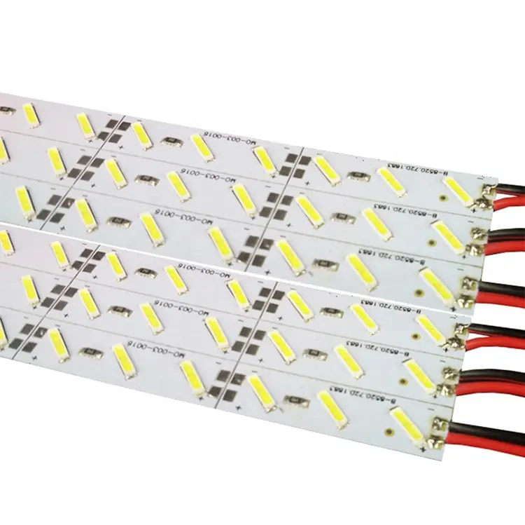 ללא עמיד למים smd 7020 8520 מגניב לבן led rigids שורה כפולה רצועת led קשיח בר אור