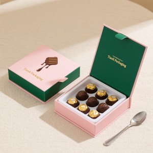 Tùy chỉnh Truffle sô cô la thanh hộp bán buôn Rỗng từ sô cô la Hộp quà tặng cao cấp hình chữ nhật Kẹo Kẹo bao bì hộp - Product Image 2