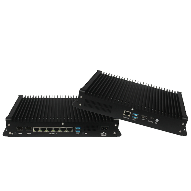 Rack-Mounted 6x 2.5GbE I3-1215U Industrial Computer Case DDR5 1G 10G SFP+ 1U Mini PC Server Router Firewalls Wireless