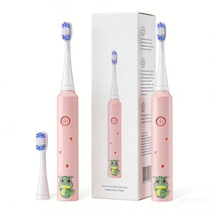 Brosse à dents pour enfants alimentée par piles, 6 vitesses, vibration sonique, fonctionne avec des piles AA, étanche IPX7, minuteur de 2 minutes, soins dentaires pour enfants - Product Image 1