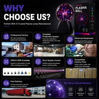 Bola de Plasma con Control por Voz y Activación Táctil, Regalo Científico Creativo, Decoración para Fiestas