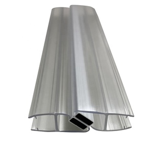 90 độ kính tắm màn hình phụ kiện niêm phong Dải cửa trượt nhựa không thấm nước PVC Dải con dấu từ - Product Image 4