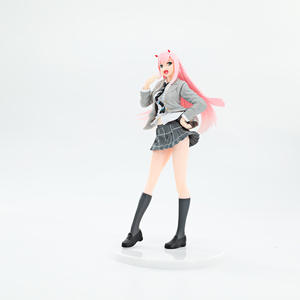 Alta calidad personalizado 2024 OEM PVC resina juguetes acción y juguete bonitas niñas cero dos uniforme escolar figuras de anime de pie - Product Image 2