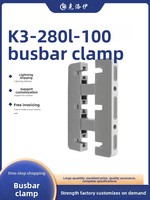 Isolateurs de barre omnibus K3-280L, support de fixation pour barre en cuivre triphasée, armoire de distribution basse tension, rangée simple, OEM ODM