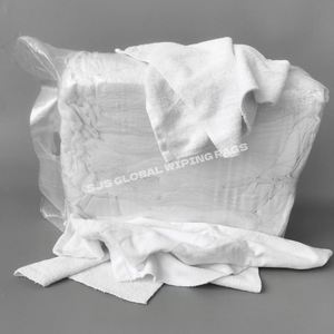 Trapos de limpieza de algodón de alta calidad, trapos blancos de toalla recuperados, trapos blancos de toalla, trapos industriales para limpieza - Product Image 1