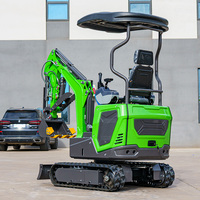 Mini-excavatrice 1 tonne à vendre directement d'usine, moteur Kubota EPA EURO 5, pelle sur chenilles 1,2T, pour ferme et usage domestique