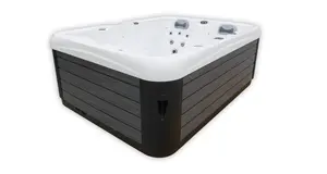 Factory Wholesale Acrylic 3 Person Massage Bathtub Hot Tub Whirlpool Outdoor SPA