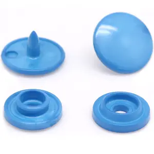 PP White and Colorful Plastic Snap Button Fasteners Press Stud T3/T5/T8 Buttons