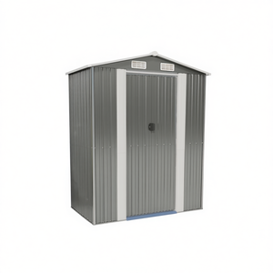 Caseta de Jardín de Acero Galvanizado Gris Claro 75.6x42.5x87.8 Pulgadas, Solución de Almacenamiento - Product Image 1
