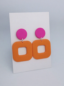 Colorful Handmade Resin <b>Earrings</b> for Women, Modern Fashion Statement Jewelry, Lightweight Drop <b>Earrings</b> for Casual Wear Party an - Product Image 2