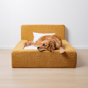 Neuheiten Special Shape Foam Hunde bett Mode Boucle Stoff Haustier Hunde bett Abnehmbar Wasch bar Große Luxus Marshmallow Hunde betten - Product Image 2