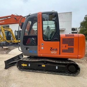 Mini-excavatrice Hitachi ZX60 6 tonnes d'occasion, engin de chantier sur chenilles, moteur, boîte de vitesses, pompe, composants principaux à vendre - Product Image 1