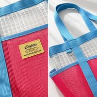 Sacs personnalisés avec logo, sac fourre-tout en maille PVC, vente en gros, sac de marché réutilisable écologique en RPET, fabricant, usine, OEM
