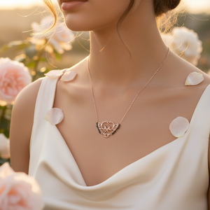 Moda mariposa y pájaro estilo encanto collar venta al por mayor hecho a mano 925 joyería de plata esterlina - Product Image 3