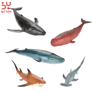 Hete Verkoop Niet-Giftig Pvc-Model Speelgoed Anime Figuren Simulatie Haaienwalvis Opblaasbare Zeedieren Realistische Opgeblazen Zee Voor Kinderen