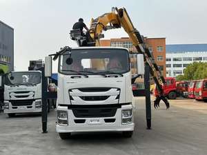 ISUZU Chasis Precio al por mayor de fábrica Multipropósito Plegable Brazo telescópico Grapple <span class=keywords><strong>Grabber</strong></span> Camión Wrecker con grúa montada - Product Image 2