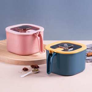 Ensemble de pots à épices créatifs pour la cuisine, avec poignée et couvercle en plastique, pour le stockage des assaisonnements solides - Product Image 1