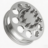 Jantes forgées DRW polies sur mesure 22X8.25 24X8.25 avec enjoliveurs flottants 10X225 8X180 pour Ram 3500 Ford F350 F450