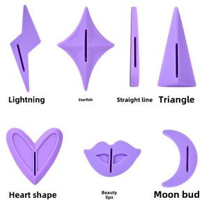 استنسل حلاقة منطقة البيكيني للنساء 7 أشكال للمناطق الخاصة منتجات جنسية شعر العانة مع قوالب حلاقة - Product Image 6