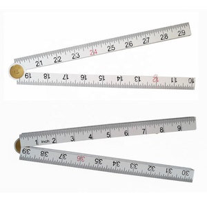 Règle pliante en plastique jaune à bords biseautés de 1 m, <span class=keywords><strong>4</strong></span> sections - Product Image 6