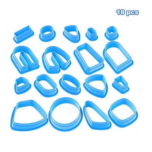 Ensemble de 18 moules en <span class=keywords><strong>poterie</strong></span> souple pour la création de boucles d'oreilles en argile plastique faites à la main - Product Image 4