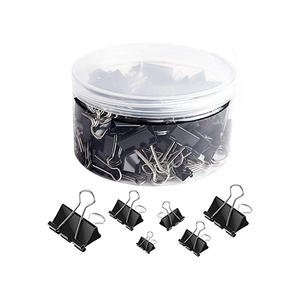 <b>Metal</b> Binding Paperwork Clamp Custom School Office Supplies Binder Clips for Paper Notebooks Planners <b>File</b> Folders - Product Image 1