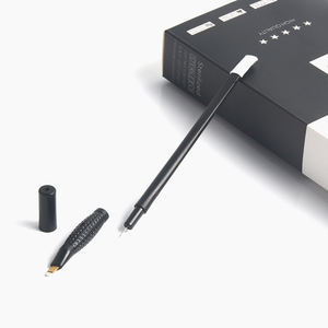 Vendita calda Nero Eccentrico Usa E Getta Strumento di <span class=keywords><strong>Microblading</strong></span> 18 u lama Per Trucco permanente Del Sopracciglio Del Tatuaggio - Product Image 4