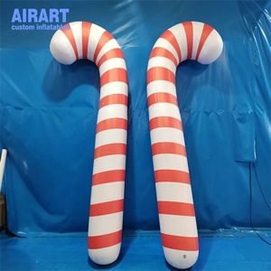 Ismarlama yeni şekil karikatür tarzı şişme sevimli ayı, noel festivali için şişme Santa ayı balon - Product Image 4