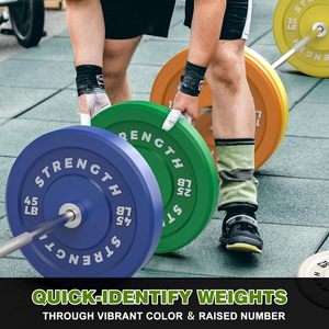 CZFIT Factory Direct Sales Factory <b>Free</b> <b>Weight</b> 5-25 KG 10-55 LB Color Black Custom Logo Rubber Barbell Bumper <b>Weight</b> Plate - Product Image 5