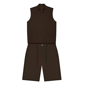 Ensemble Gilet et Short de Luxe d'<span class=keywords><strong>Été</strong></span> en Mélange Polyamide Élasthanne de Haute Qualité – Gilet de Corps et Gilet Court Assortis - Product Image 2