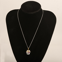 Collar con Colgante de la Serie de Comida Donut, Moderno y Lindo, para Mujer, Venta al Por Mayor