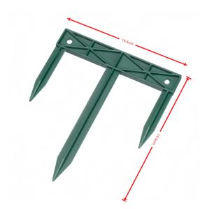 Accessoires de jardinage pour paillis géotextile : Grappins de fixation au sol, Grappins de terre, Piquets d'ancrage en plastique, Pointes, Tri-Peg - Product Image 2