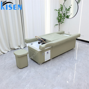 KISEN Envío Gratis Cama de Champú Eléctrica Ajustable para Salón de Belleza, Equipo de Masaje para Pedicura, Lavacabezas para Terapia Capilar, Salón de Belleza - Product Image 1