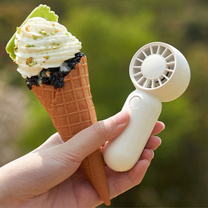 Qualitell Y6พัดลมขนาดเล็ก USB แบบพกพาแบตเตอรี่500มิลลิแอมป์ต่อชั่วโมงชาร์จได้จอแสดงผลดิจิตอลส่วนบุคคลมือถือปรับความเร็วได้สำหรับกลางแจ้ง - Product Image 2