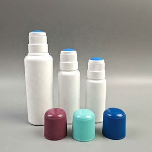 Botella de Medicina Líquida Vacía de HDPE con Aplicador de Esponja, 30ml, 50ml, 60ml, 100ml, para Uso Farmacéutico - Product Image 3