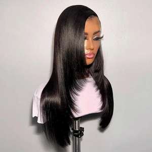 วิกผมตรงแบบเย็บติดด้านหน้า ทรงบัตเตอร์ฟลายแบบไล่ชั้น  ไม่ต้องใช้กาว  จัดส่งรวดเร็ว  ใส่ได้เลยทันที - Product Image 3