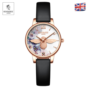 2024 고품질 맞춤형 우아한 여성 럭셔리 손목시계 독특한 여성용 스틸 케이스 무브먼트 럭셔리 패션 진짜 가죽 시계 - Product Image 3