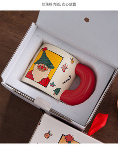 High Quality 20 oz Ceramic Christmas <b>Coffee</b> Cup Gift Mug Ceramic Water <b>Bottle</b> Gift Cups for Breakfast Milk Tea - Product Image 6