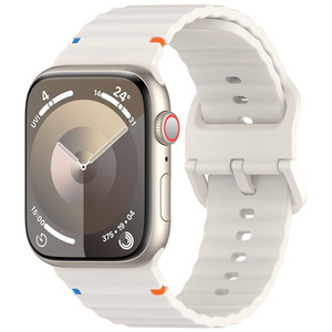 Pulseira de silicone para Apple Watch 45mm 44mm 40mm 41mm 42mm-46mm pulseira esportiva para iwatch 8 7 6 5 4 <span class=keywords><strong>3</strong></span> SE 9 10 Ultra <span class=keywords><strong>2</strong></span> 49mm - Product Image 6