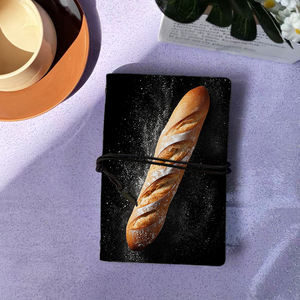 Papier épais A6 bloc-notes cadeau de la fête du travail pour les <span class=keywords><strong>architectes</strong></span> et les ingénieursUne longue miche de pain <span class=keywords><strong>français</strong></span> sur la couverture - Product Image 1