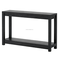 Console moderne en bois avec étagères de rangement pour villa, hôtel ou entrée de salon