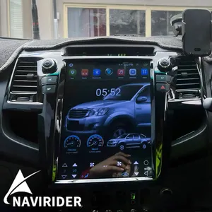 256GB Android 13 Tesla schermo per TOYOTA Fortuner HILUX Revo Stereo 2005 2014 autoradio multimediale lettore Video GPS unità principale