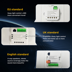 Tuya ZigBee 6.2 inch điều khiển thông minh Bảng điều khiển Anh/EU kết nối 4 loa 3 băng đảng điều khiển ánh sáng đa màu wifi cho tự động hóa nhà - Product Image 3