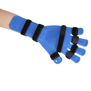 Tavoletta di supporto per dita in silicone, separatore ortopedico per mano e polso, tutore per spasmi, apoplexie, emiplegia, tutore per dita blu - Product Image 4